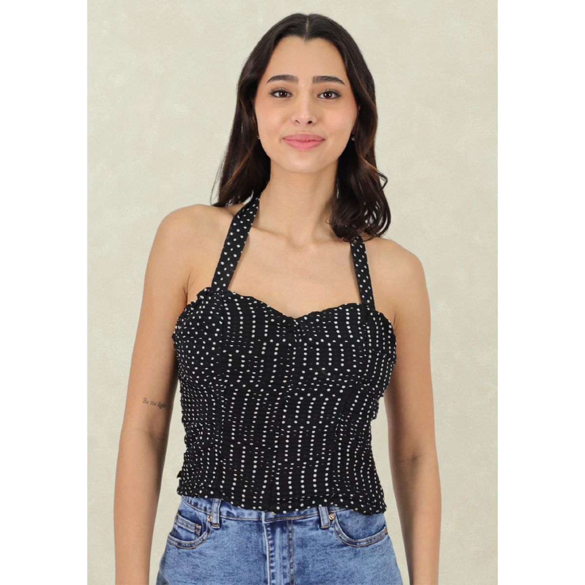 TENTATION - Top Lunares Blancos  Tentation