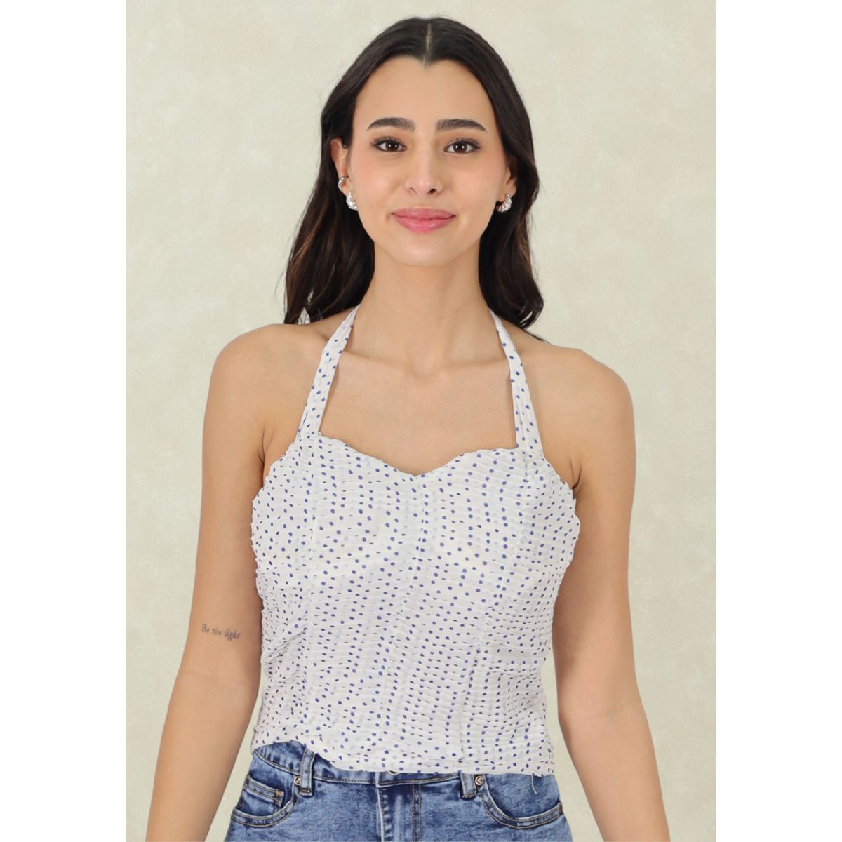 TENTATION - Top Lunares Azules  Tentation