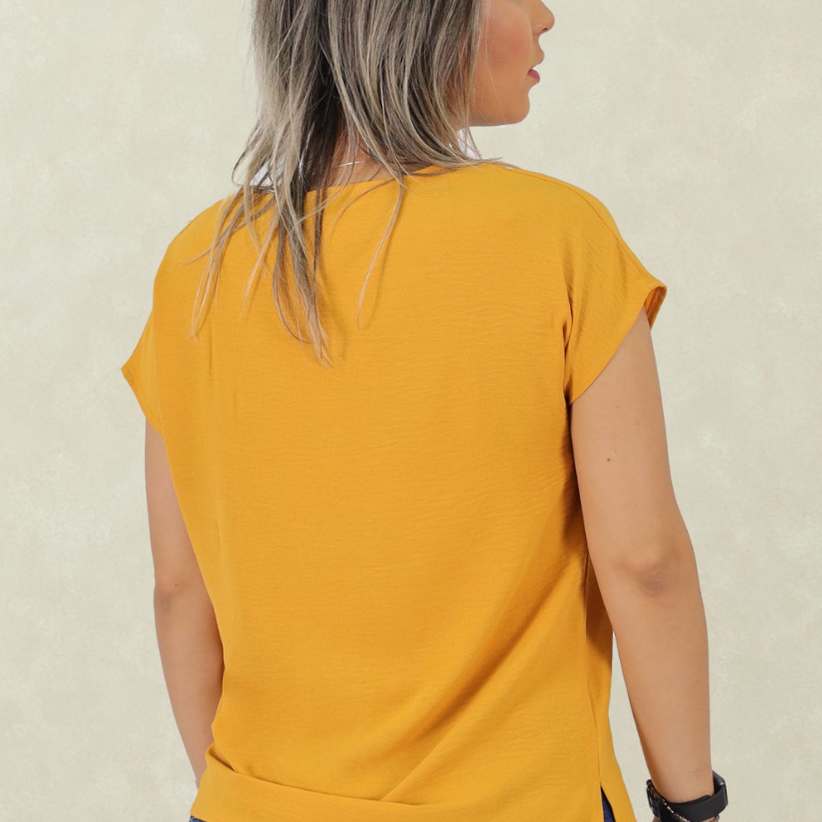 TENTATION - Bluson  Aplic Macrame Mostaza Tentation