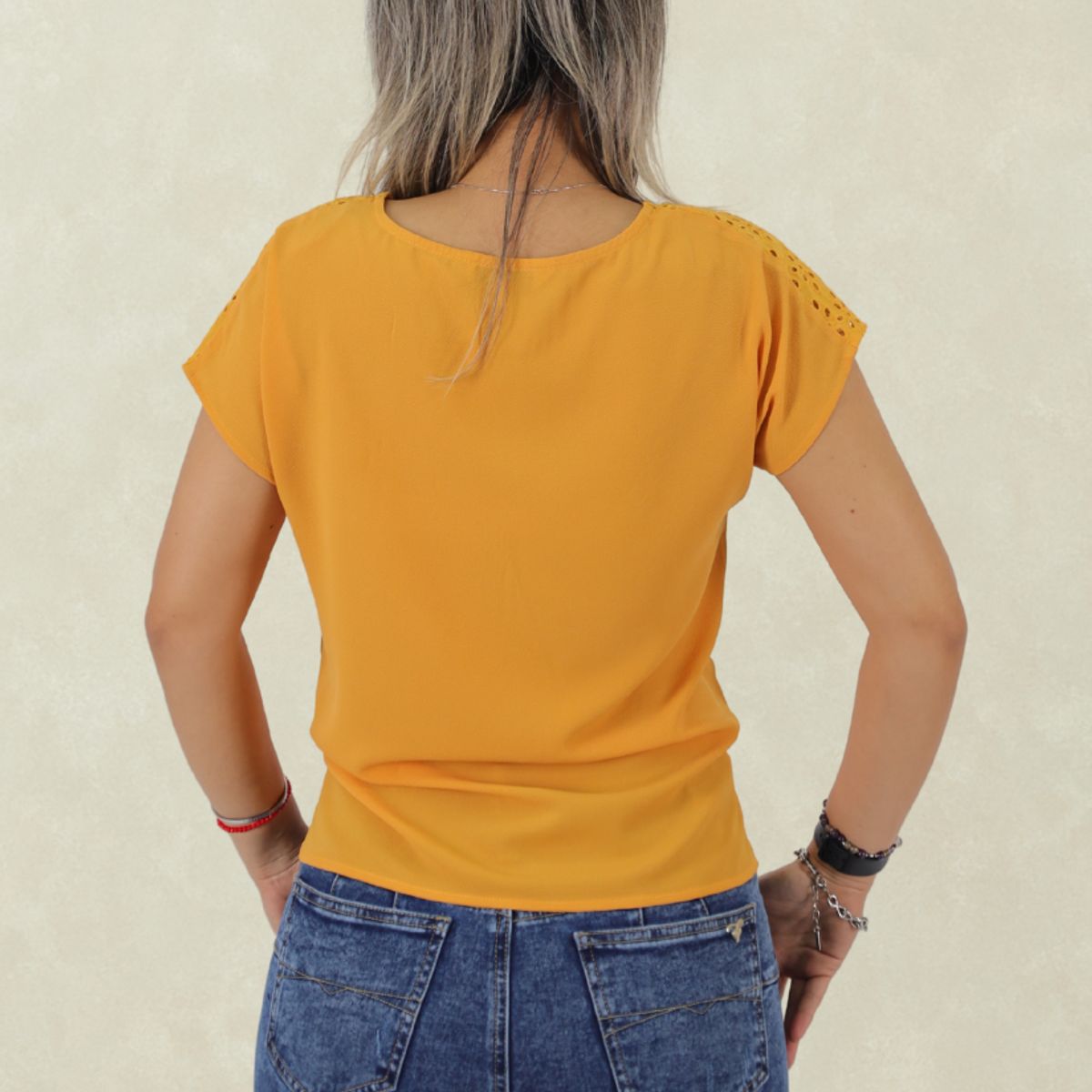 TENTATION - Bluson Broderie Mostaza Tentation