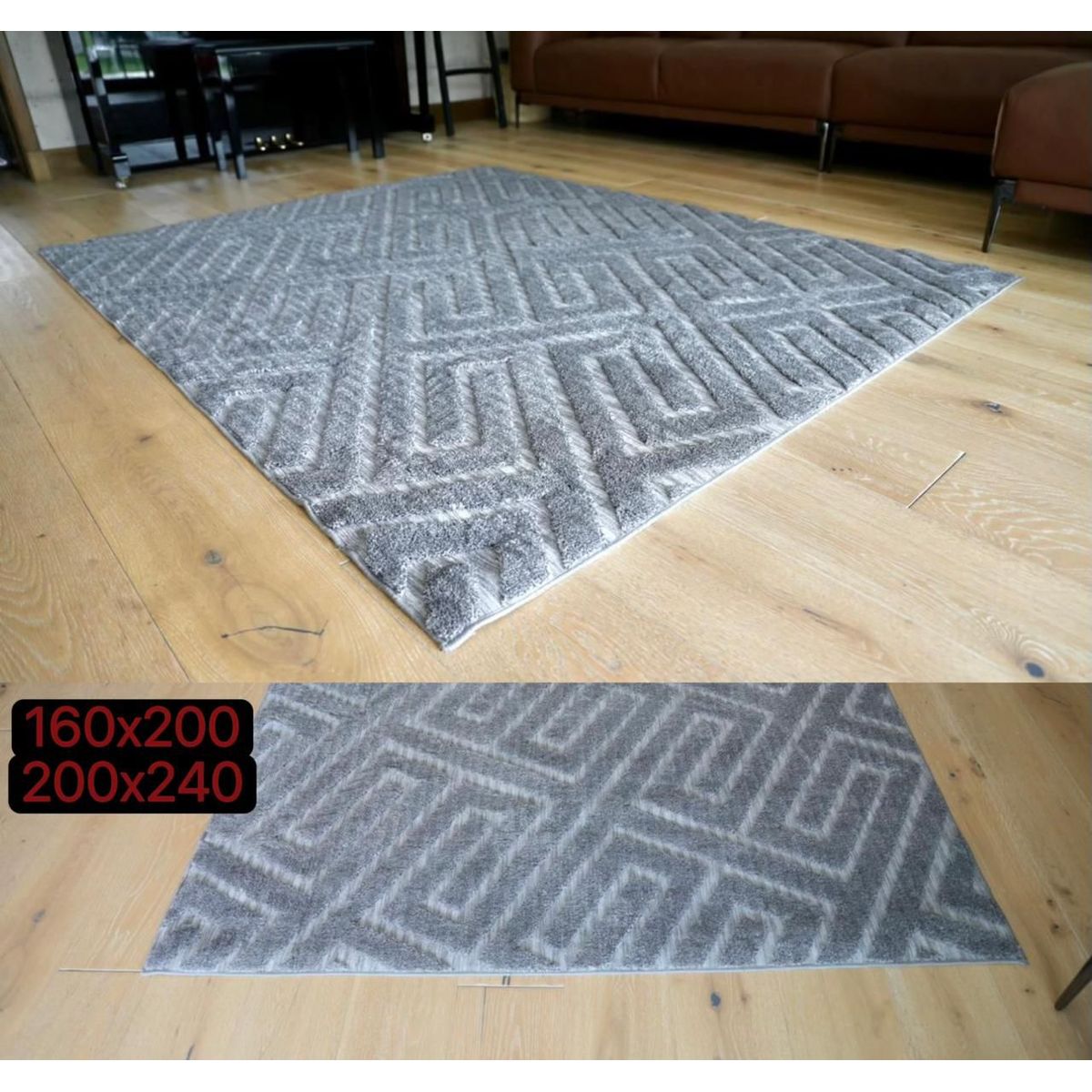 GENERICO - ALFOMBRA JACQUARD DE ALGODON 160X200CM