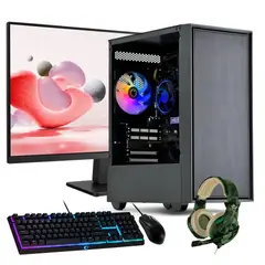 HYPERPC - PC GAMER + MONITOR 24 + Perif: INTEL CORE i3 13100 16Gb 500Gb RTX 5060