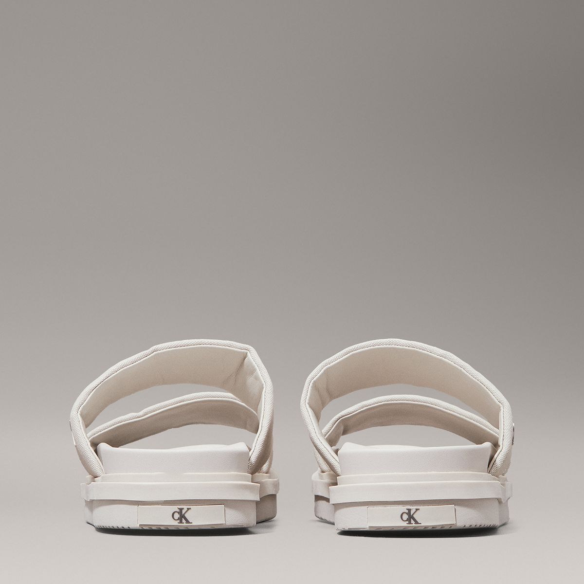 CALVIN KLEIN - Sandalias de Lona Flat Molded Beige Calvin Klein