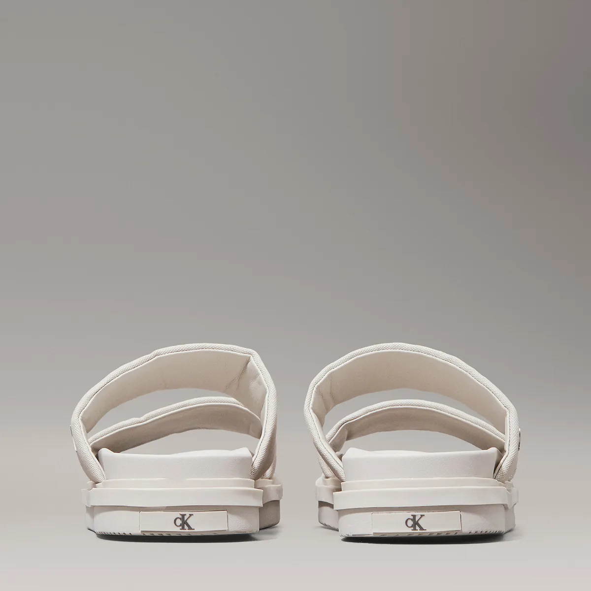 CALVIN KLEIN - Sandalias de Lona Flat Molded Beige Calvin Klein