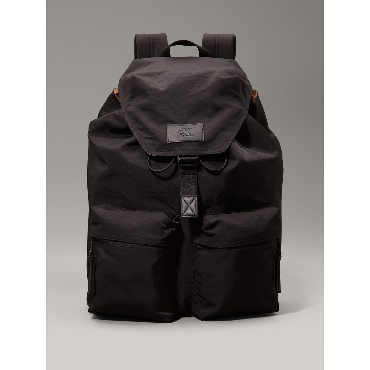 CALVIN KLEIN - Mochila Metro Nylon Flap Negro Calvin Klein