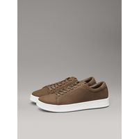 Zapatillas de Cuero Low Top Lace Up Cafe