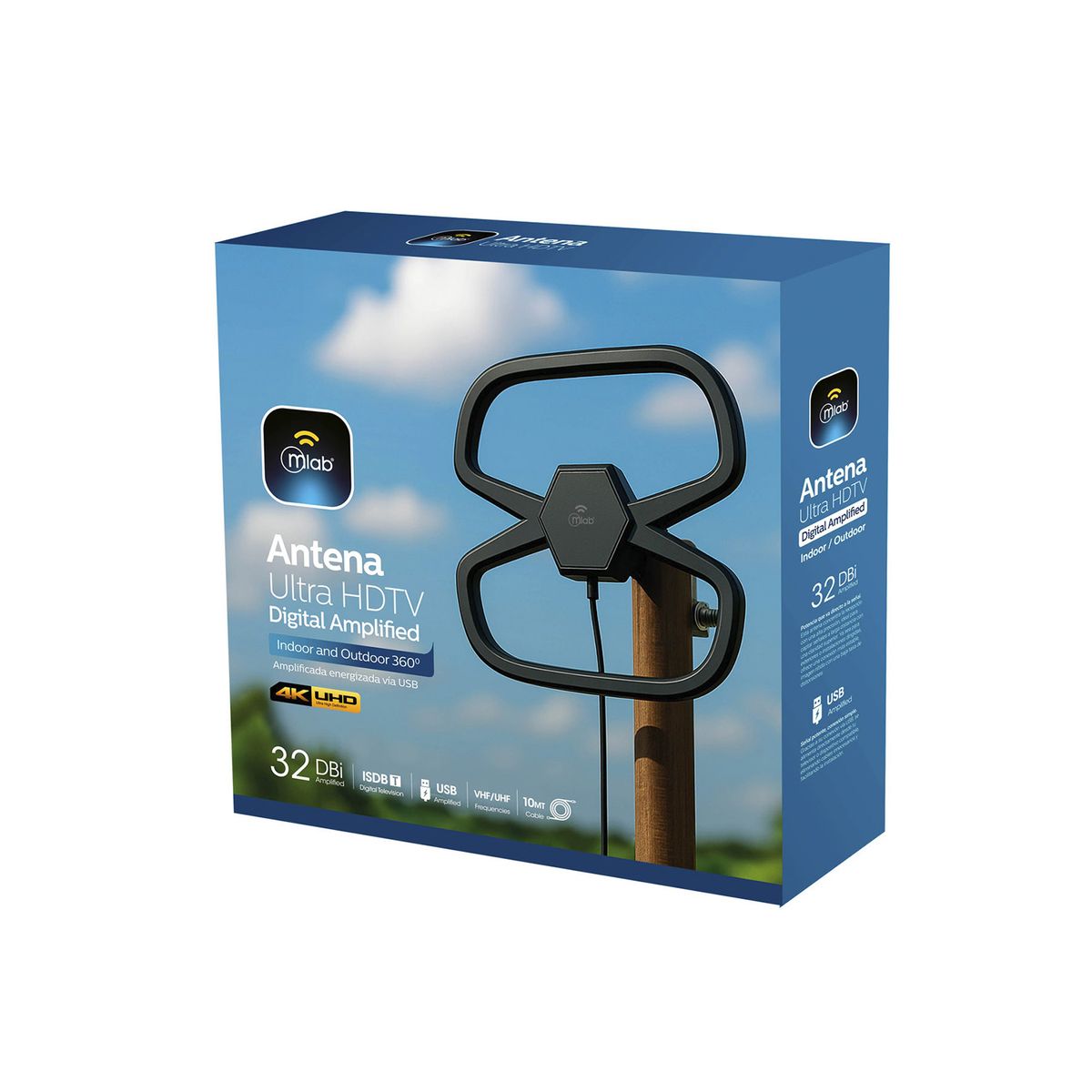 MLAB - Antena Ultra HDTV Digital Amplified - 9562 Nexstore