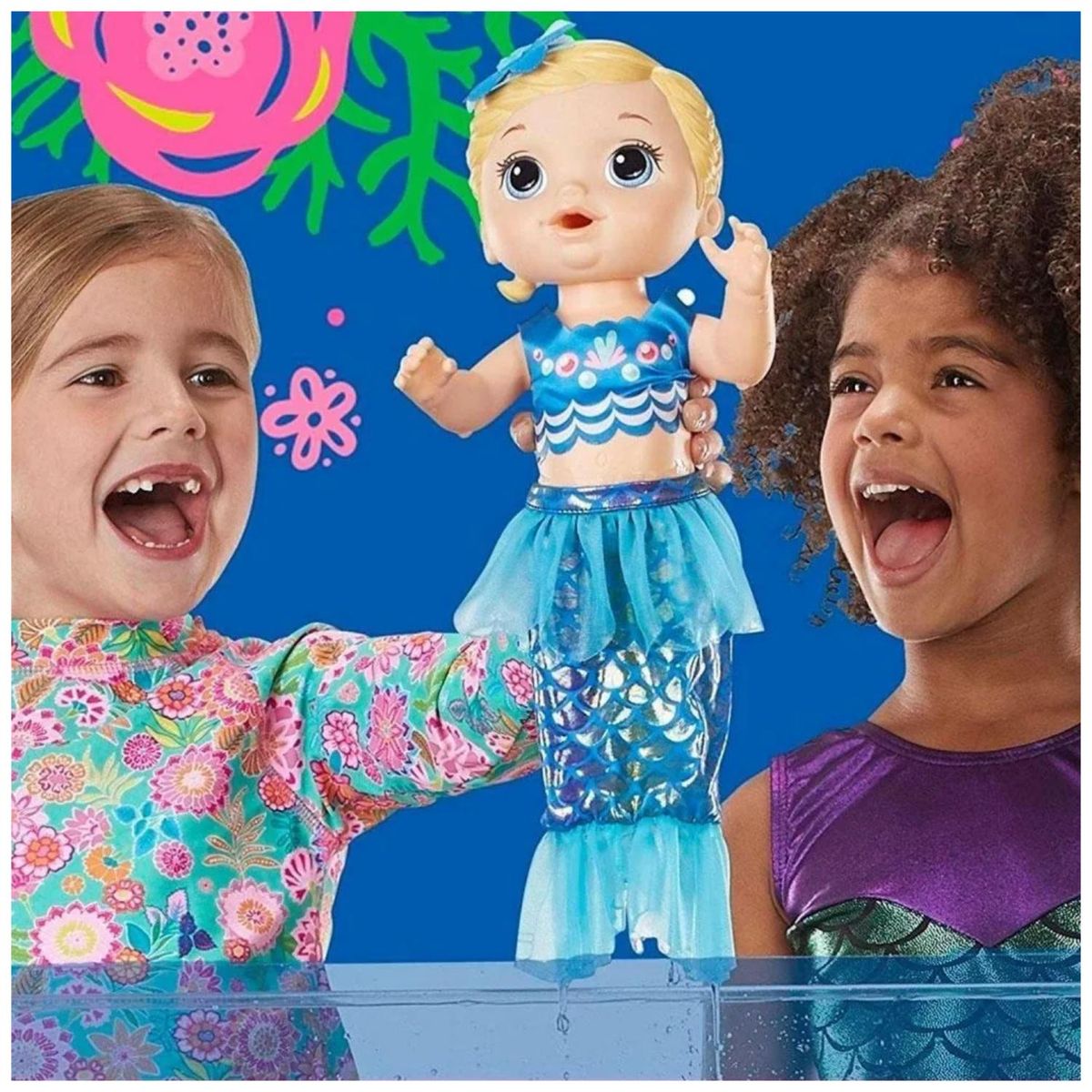 HASBRO - Juguete Muñeca Sirena Rubia Infantil Baby Alive Hasbro