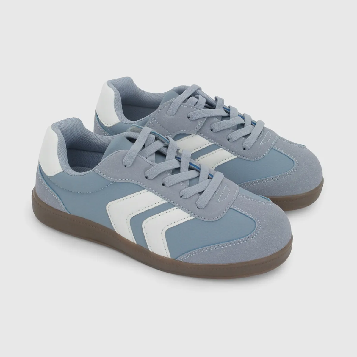 COLLOKY - Zapatilla de Niña Denim con Cordón-Velcro