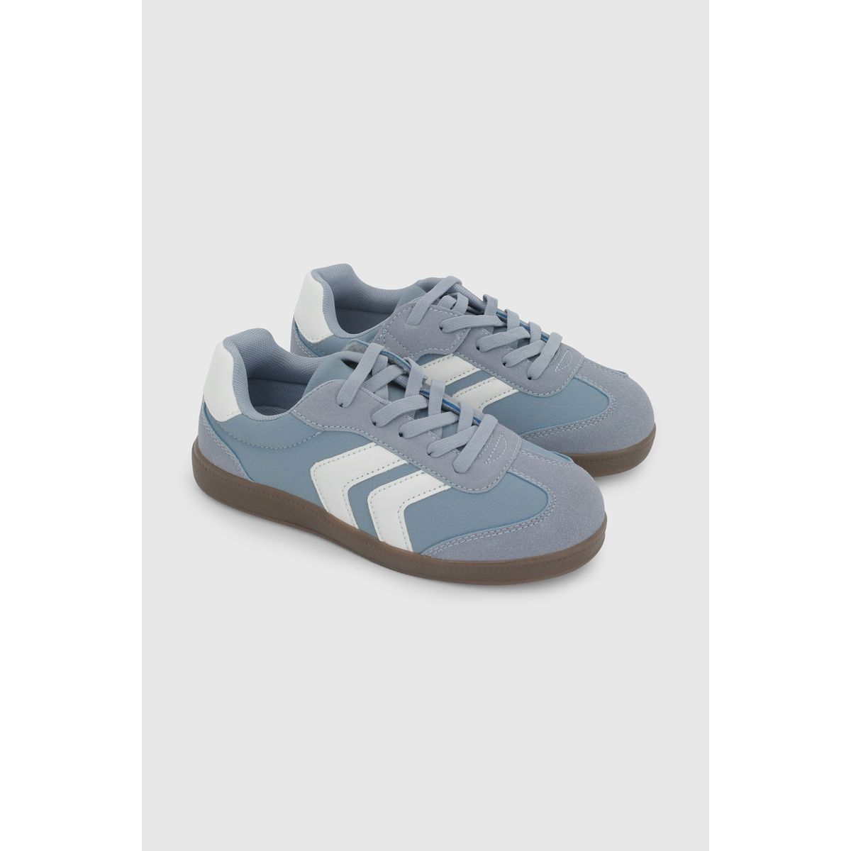 COLLOKY - Zapatilla de Niña Denim con Cordón-Velcro