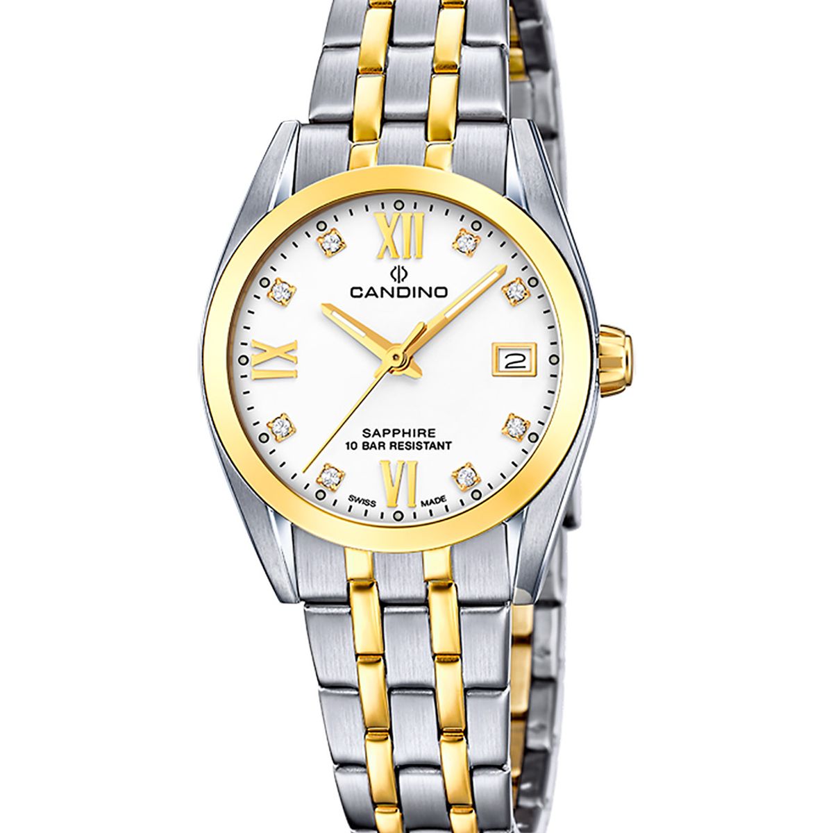CANDINO - Reloj C4704/A Candino Swiss Blanco Mujer Couples Classic