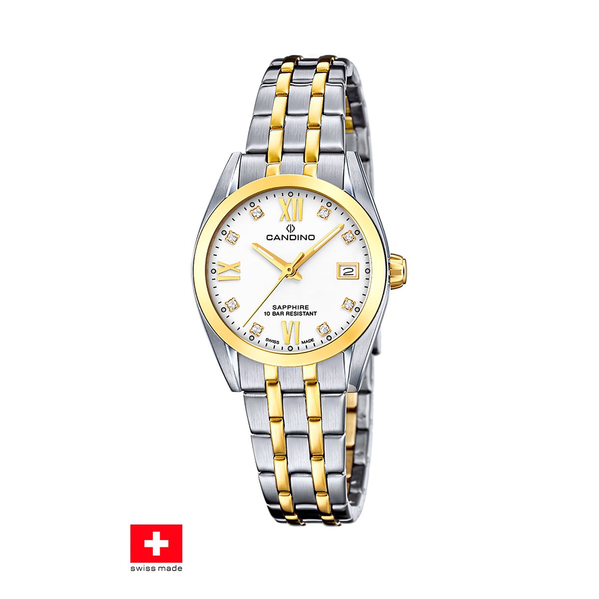 CANDINO - Reloj C4704/A Candino Swiss Blanco Mujer Couples Classic