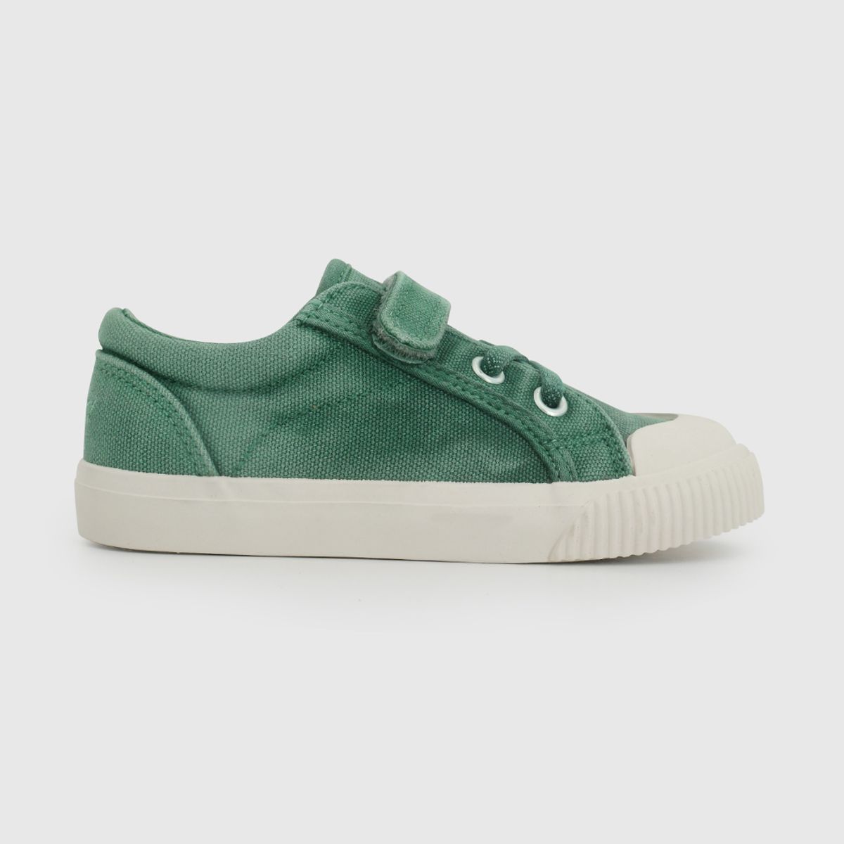COLLOKY - Zapatilla de Niño Verde con Cordón elástico y Velcro