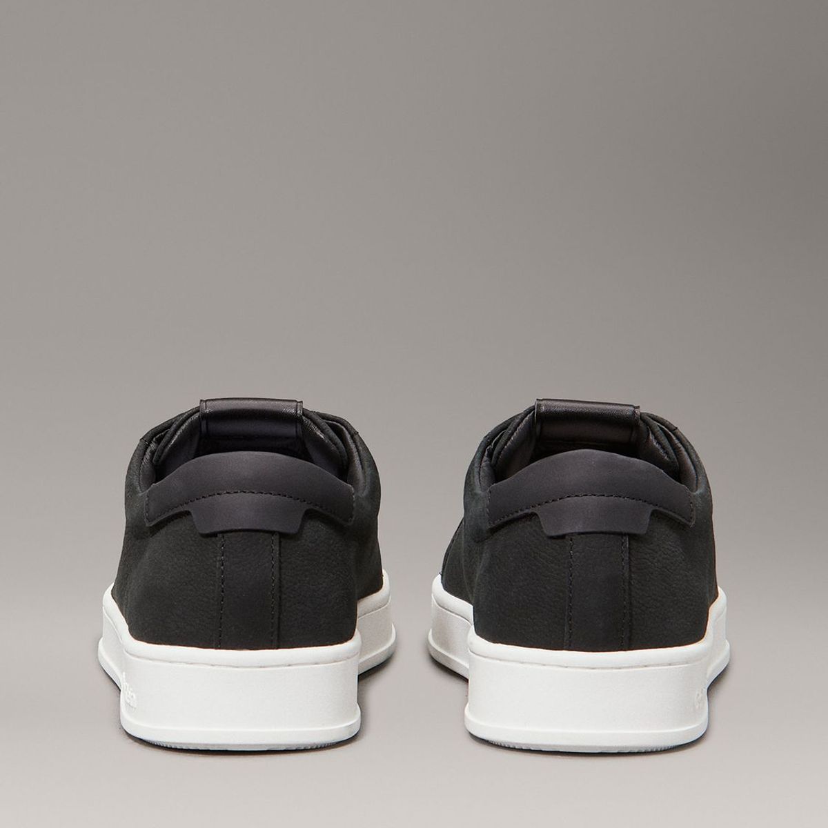 CALVIN KLEIN - Zapatillas de Cuero Low Top Lace Up Negro Calvin Klein