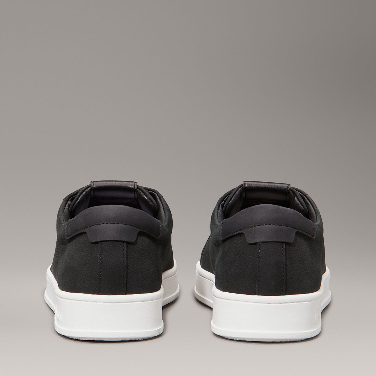 CALVIN KLEIN - Zapatillas de Cuero Low Top Lace Up Negro Calvin Klein