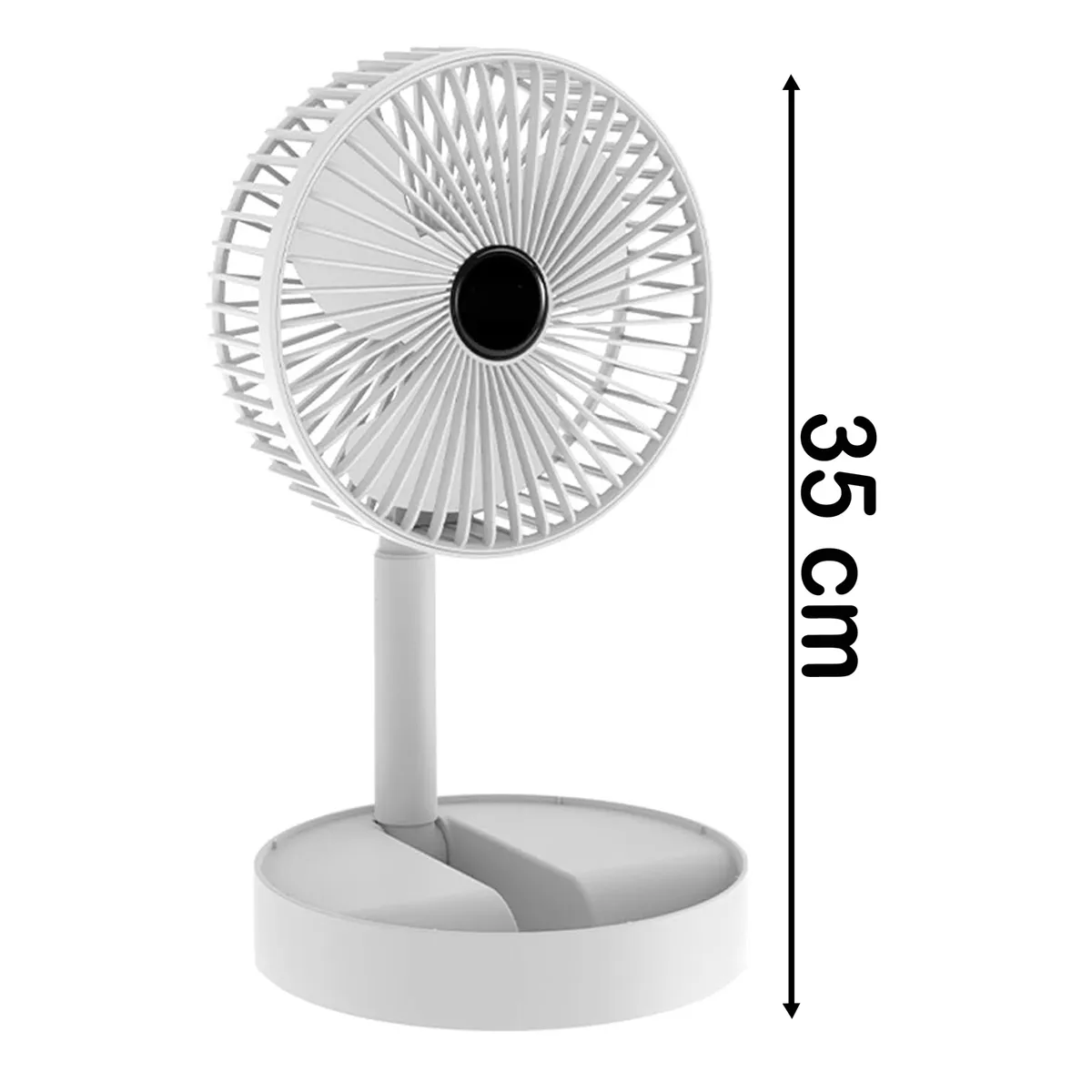 TECNOLAB - Ventilador Portatil Bateria Recargable Tecnolab TL668 Blanco