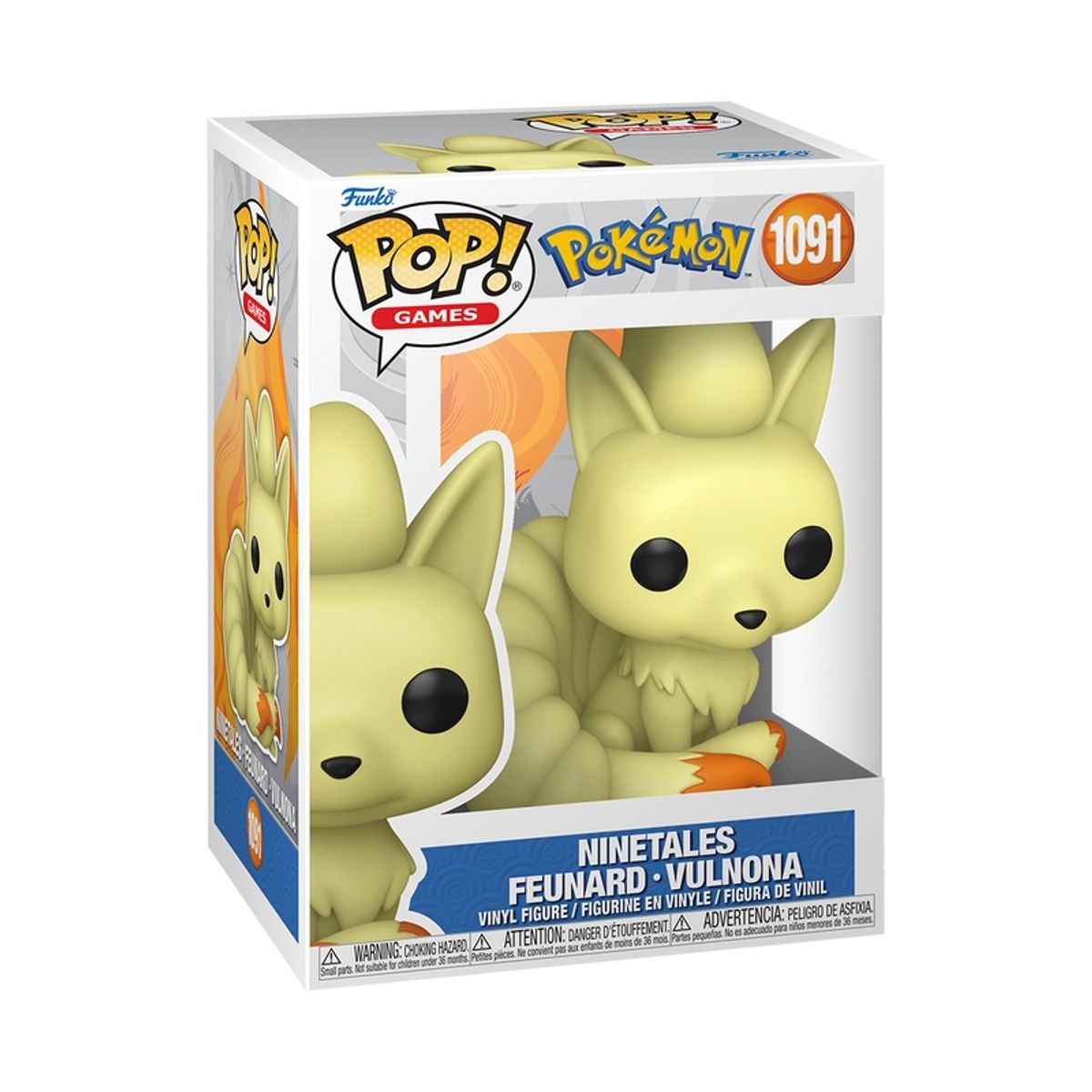 FUNKO - Funko Pop Pokémon – Ninetales 1091 + Protector