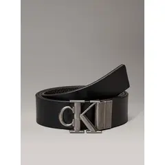 CALVIN KLEIN - Cinturón Reversible de Cuero con Logo Multicolor