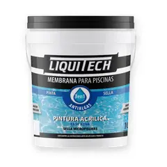 GENERICO - Liquitech Membrana Piscina 10 Lts. Merclin / Celeste Aruba