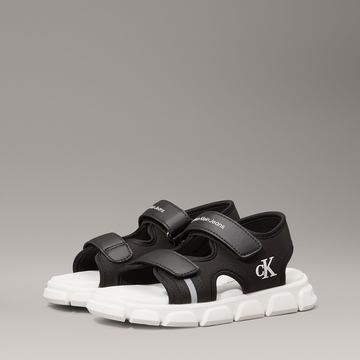 CALVIN KLEIN - Sandalias Niño con Doble Velcro Negro Calvin Klein