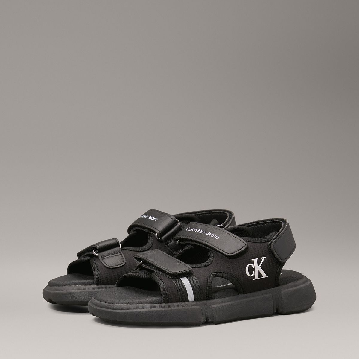 CALVIN KLEIN - Sandalias Niño con Velcro Negro Calvin Klein