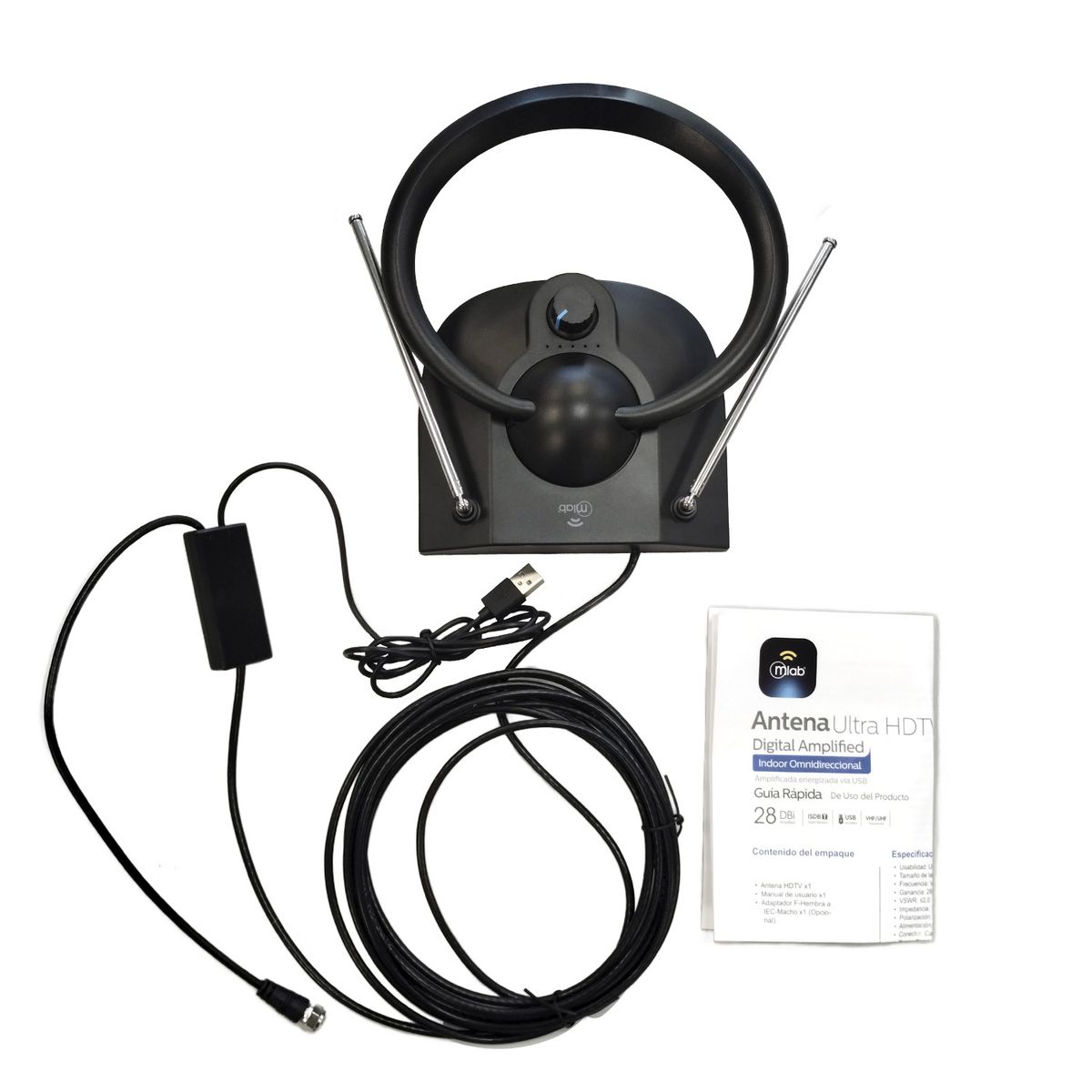 MLAB - Antena Ultra HDTV Digital Amplified - 9561 Nexstore