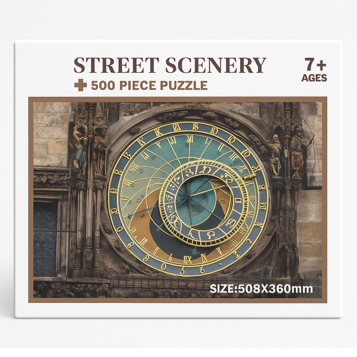 GENERICO - Rompecabezas Puzzle 500 Piezas Reloj de Praga 50x36cm