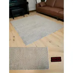 GENERICO - ALFOMBRA JACQUARD DE ALGODON 160X200CM