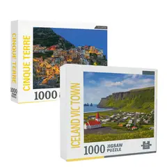 GENERICO - 2 Rompecabezas 1000 Piezas 70x50cm Cinique Terre Islandia