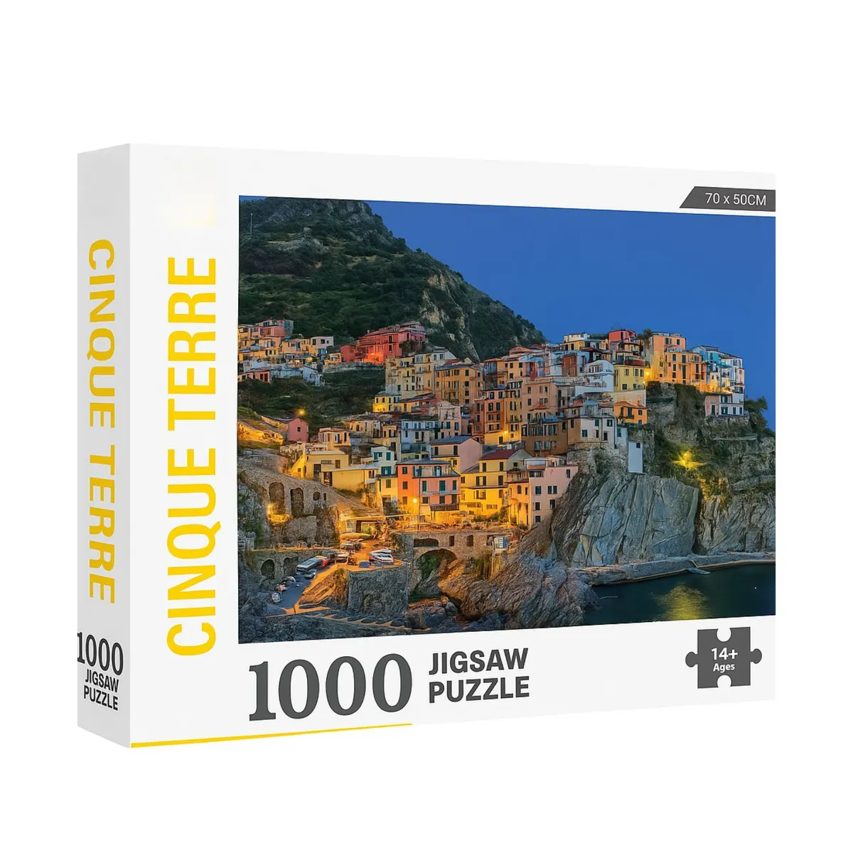 GENERICO - 2 Rompecabezas 1000 Piezas 70x50cm Cinique Terre Kremlin
