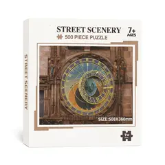 GENERICO - Rompecabezas Puzzle 500 Piezas Reloj de Praga 50x36cm