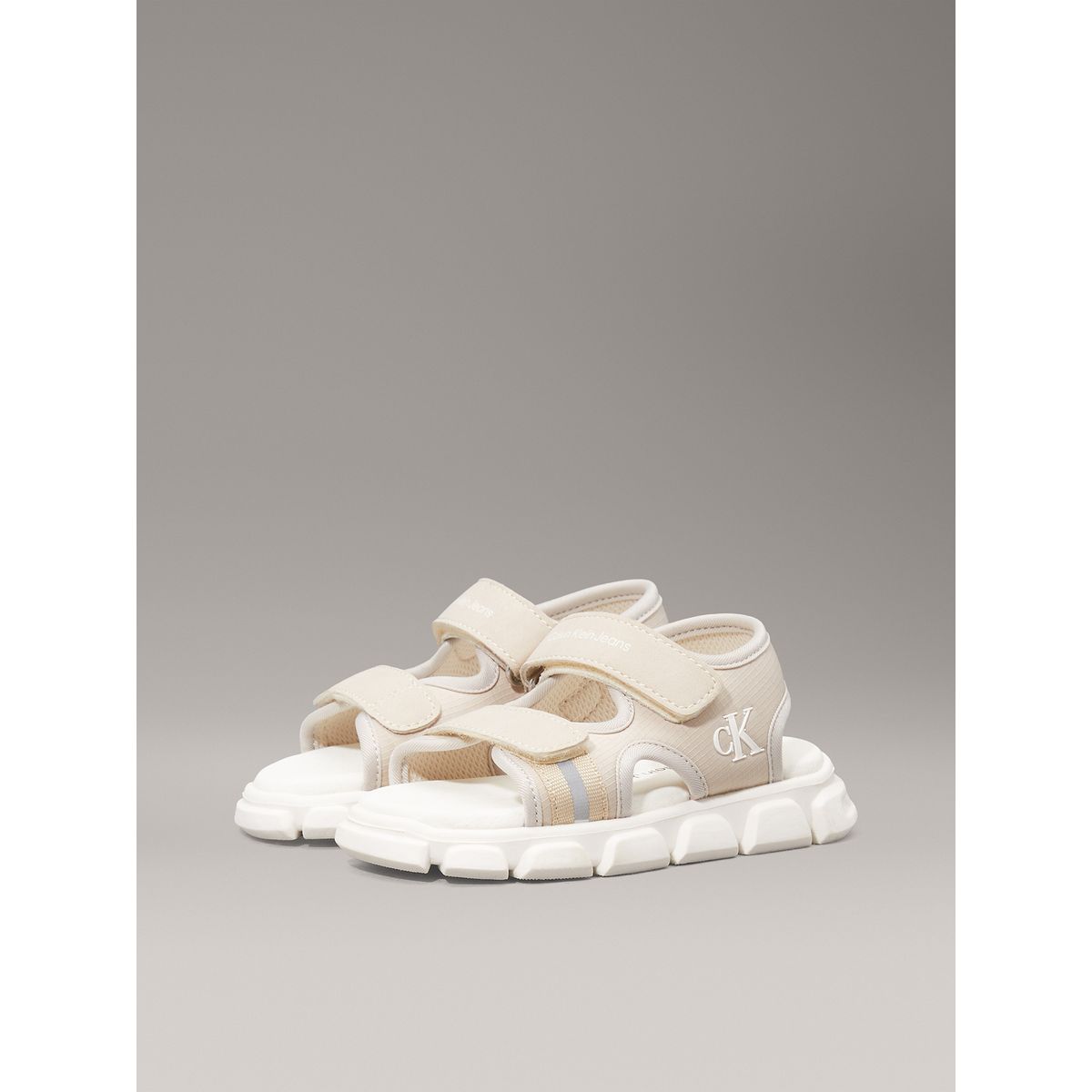 CALVIN KLEIN - Sandalias Niño con Velcro Beige Calvin Klein