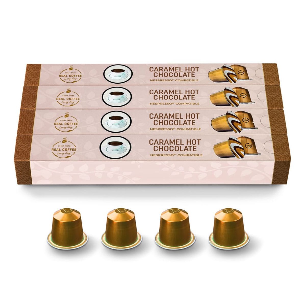 REAL COFFEE - Pack 80 Cápsulas Sweet Caramel Caliente