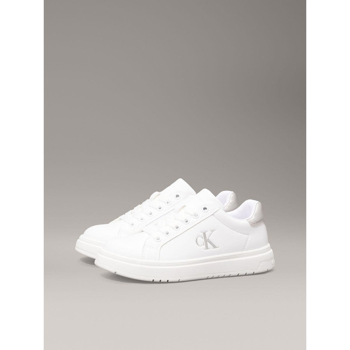 CALVIN KLEIN - Zapatillas Niña Low Cut Lace-Up Blanco Calvin Klein