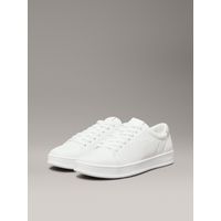 Zapatillas de Cuero Low Top Lace Up Blanco