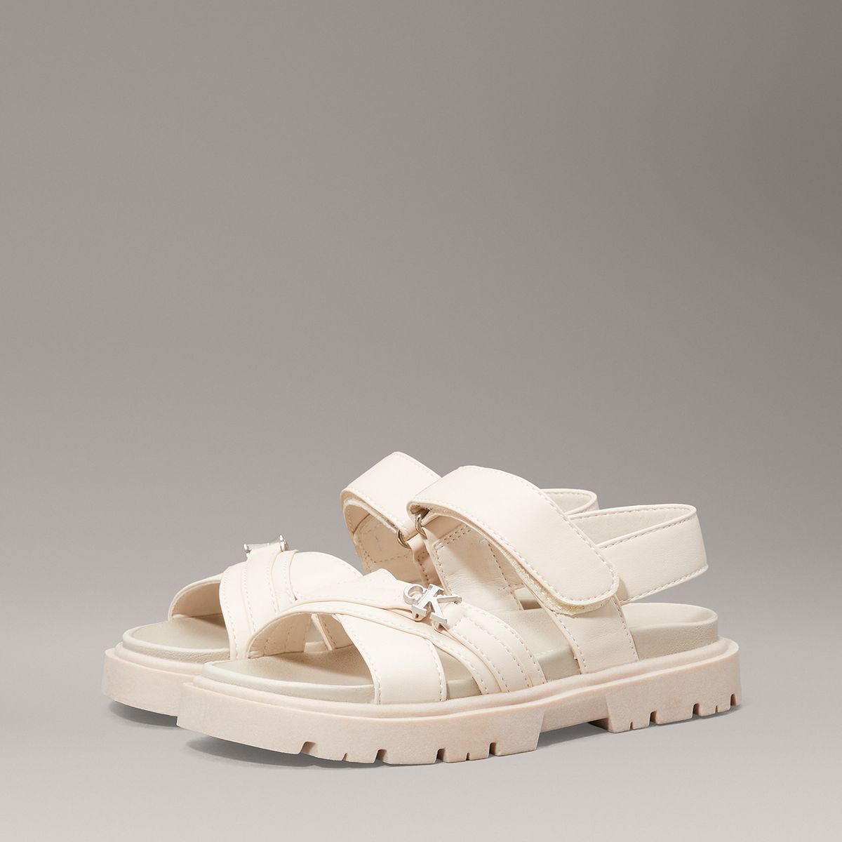 CALVIN KLEIN - Sandalias Niña con Correas Cruzadas Beige Calvin Klein