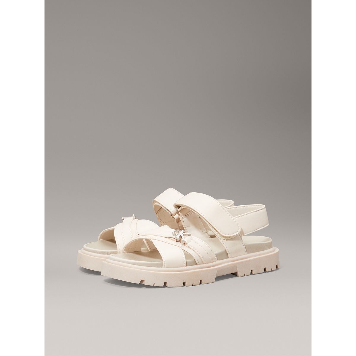 CALVIN KLEIN - Sandalias Niña con Correas Cruzadas Beige Calvin Klein