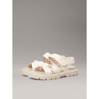 Sandalias Niña con Correas Cruzadas Beige