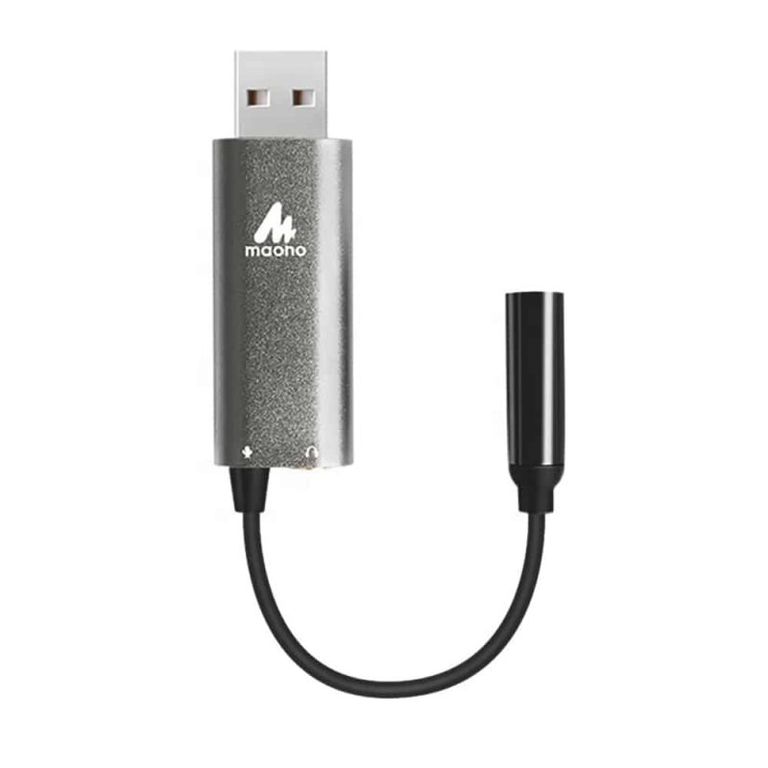 MAONO Tarjeta de sonido AU-AD304 entrada USB WindowsMac
