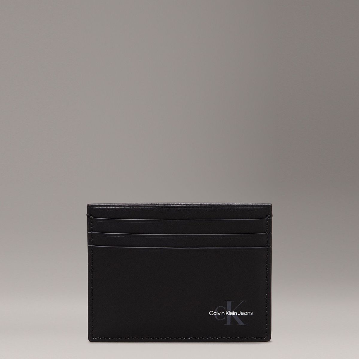 CALVIN KLEIN - Tarjetero con Monograma Negro Calvin Klein