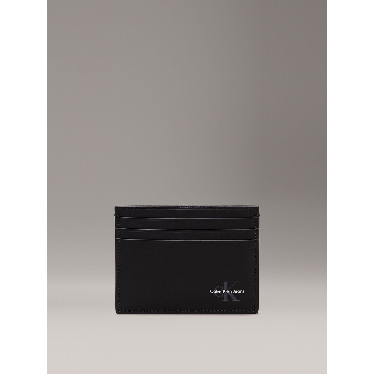 CALVIN KLEIN - Tarjetero con Monograma Negro Calvin Klein