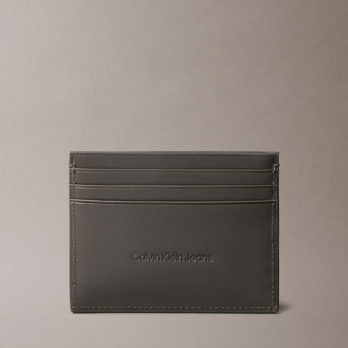 CALVIN KLEIN - Tarjetero con Monograma Gris Calvin Klein