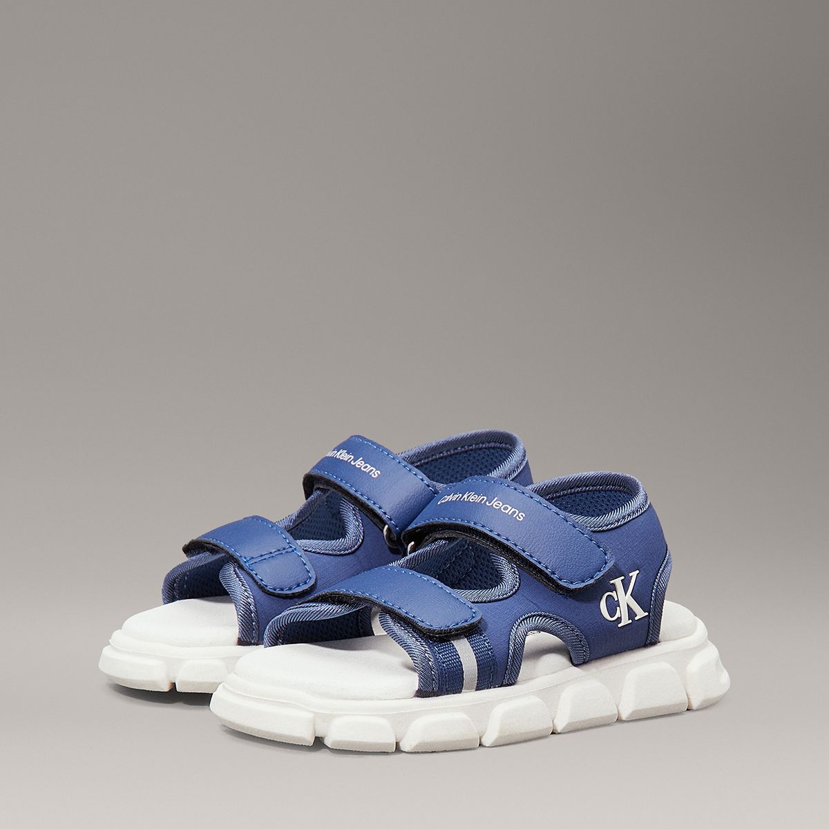 CALVIN KLEIN - Sandalias Niño con Doble Velcro Azul Calvin Klein