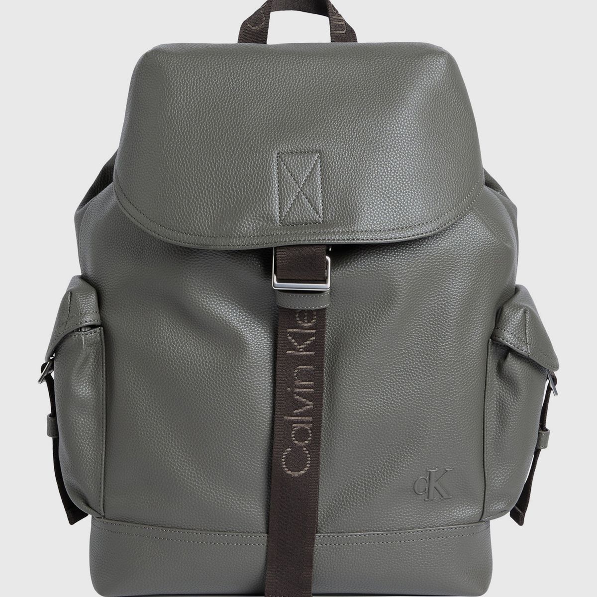 CALVIN KLEIN - Mochila Cargo Flap Gris Calvin Klein