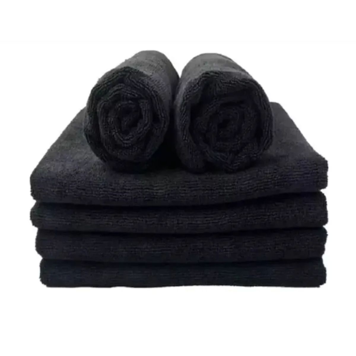 GENERICO - Toalla Microfibras Para Peluquería  Barberia Negro
