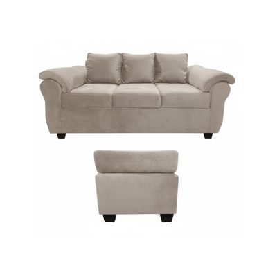 Imagen 2 del producto Sofá Ezeiza + 1 Pouf Felpa