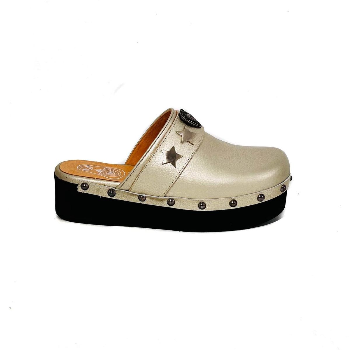 VANESSA GIL - ZUECO CORAZON BAJO - Dorado - 40