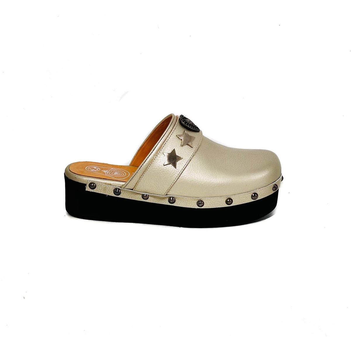 VANESSA GIL - ZUECO CORAZON BAJO - Dorado - 40