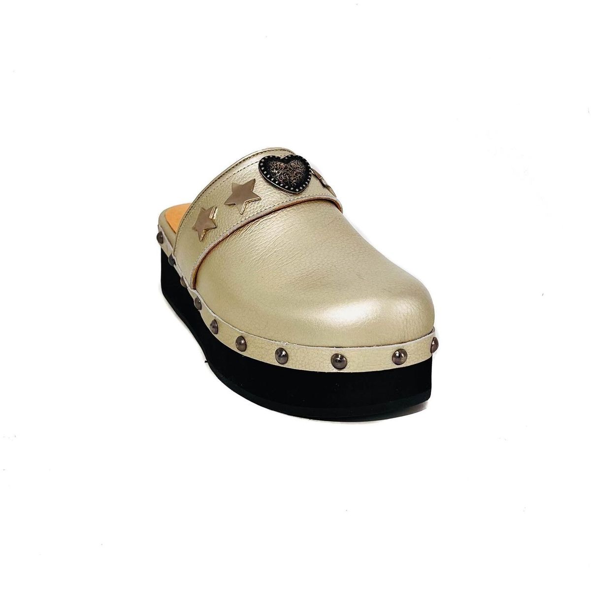 VANESSA GIL - ZUECO CORAZON BAJO - Dorado - 40