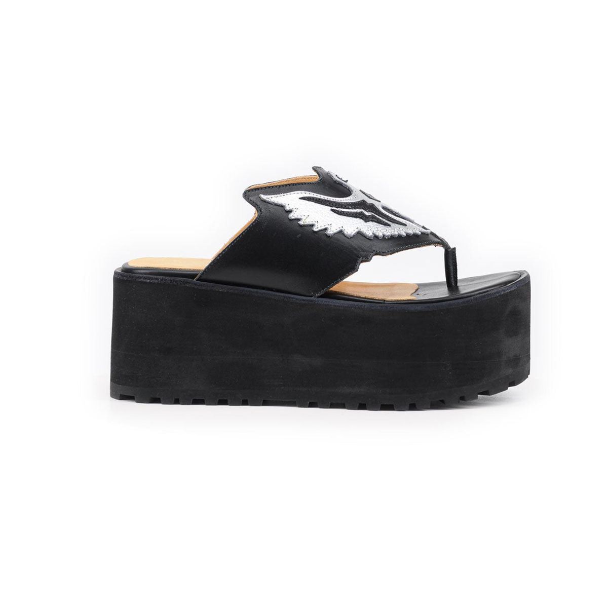 VANESSA GIL - SANDALIA DE CUERO PAULINA NEGRA ALTA - Negro - 37